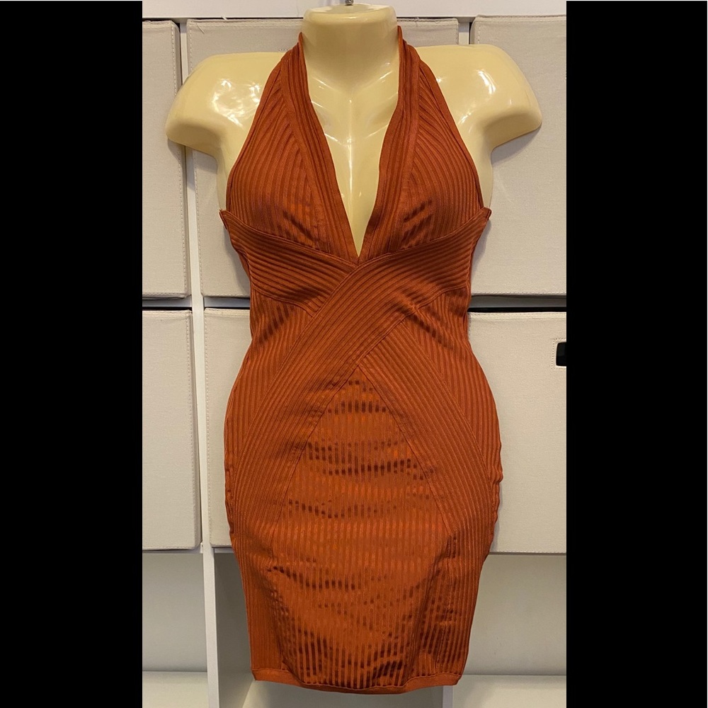 Fashion Nova BodyCon Halter Dress